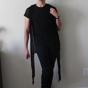 Killstar Spook knit cardigan with tendril hem